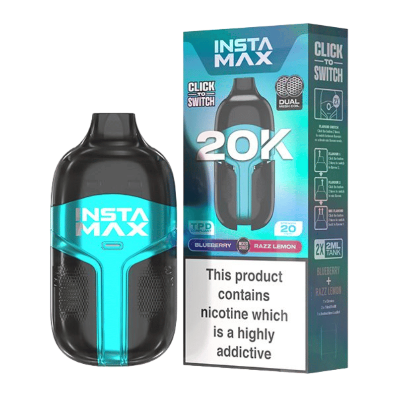 Insta Max 20000 Puffs Disposable Vape (BOX OF 5)