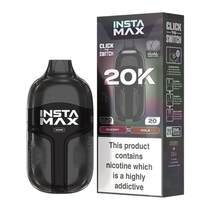 Insta Max 20000 Puffs Disposable Vape (BOX OF 5)