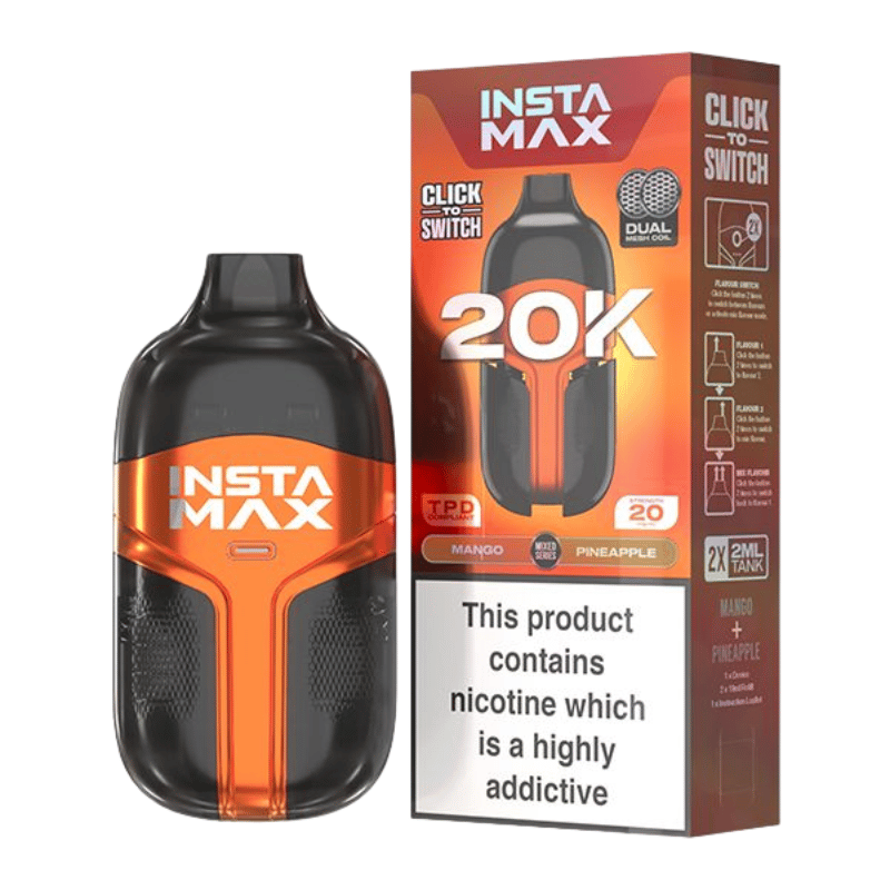 Insta Max 20000 Puffs Disposable Vape (BOX OF 5)