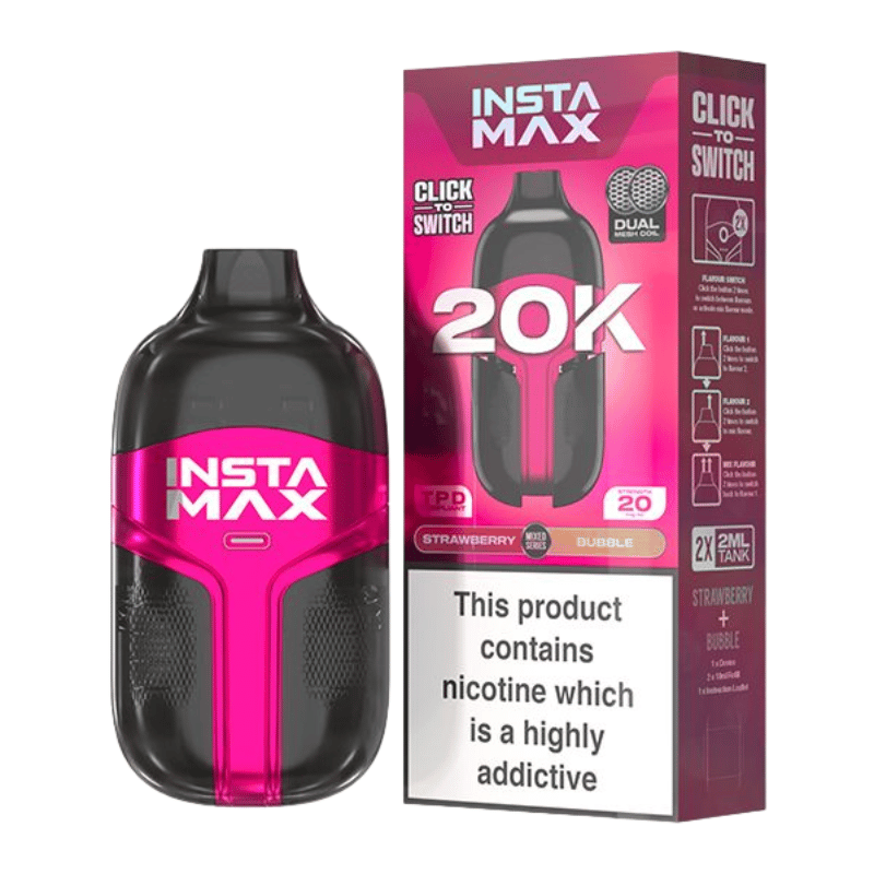 Insta Max 20000 Puffs Disposable Vape (BOX OF 5)