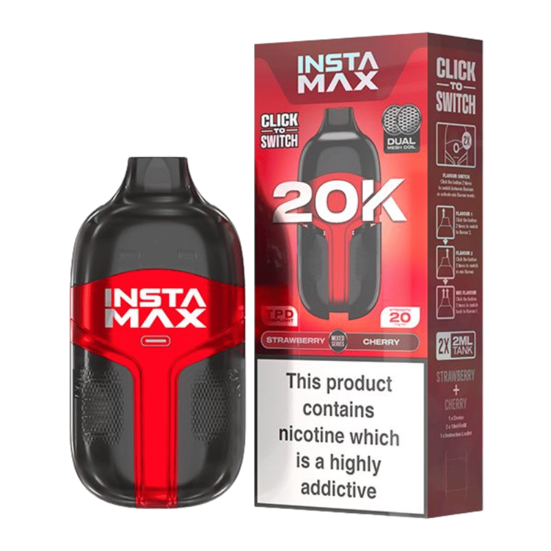 Insta Max 20000 Puffs Disposable Vape (BOX OF 5)