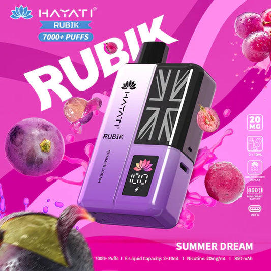Hayati Rubik 7000 Puffs Replaceable Vape - Box of 5