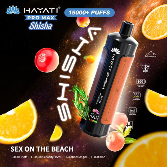 Hayati Pro Max Shisha 15000 Puffs Disposable Vape - Box of 5
