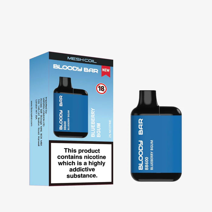 Bloody Bar BB600 Prefilled Pod Vape Box of 10