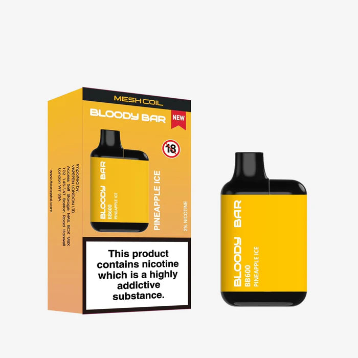 Bloody Bar BB600 Prefilled Pod Vape Box of 10