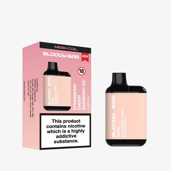 Bloody Bar BB600 Prefilled Pod Vape Box of 10