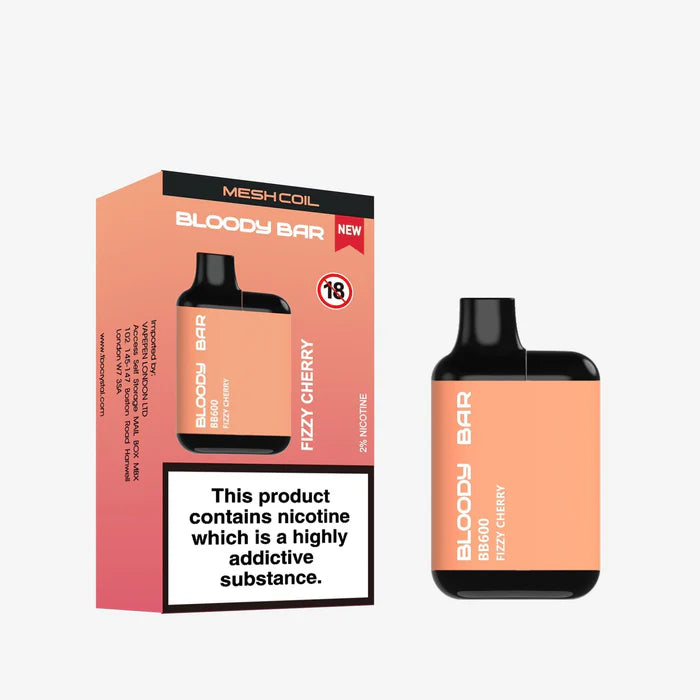 Bloody Bar BB600 Prefilled Pod Vape Box of 10