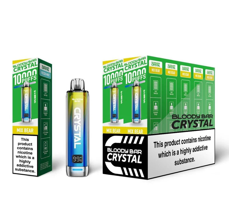 Bloody Bar Crystal 10k Prefilled Vape Kit Pack of 10