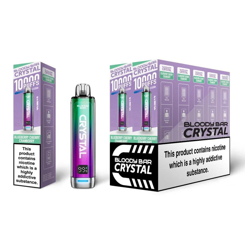 Bloody Bar Crystal 10k Prefilled Vape Kit Pack of 10