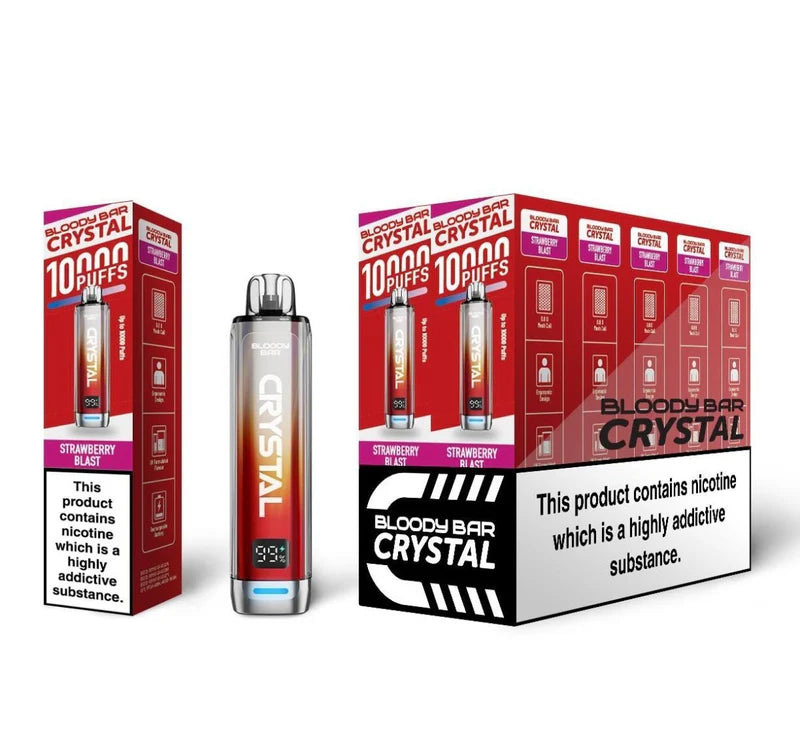 Bloody Bar Crystal 10k Prefilled Vape Kit Pack of 10
