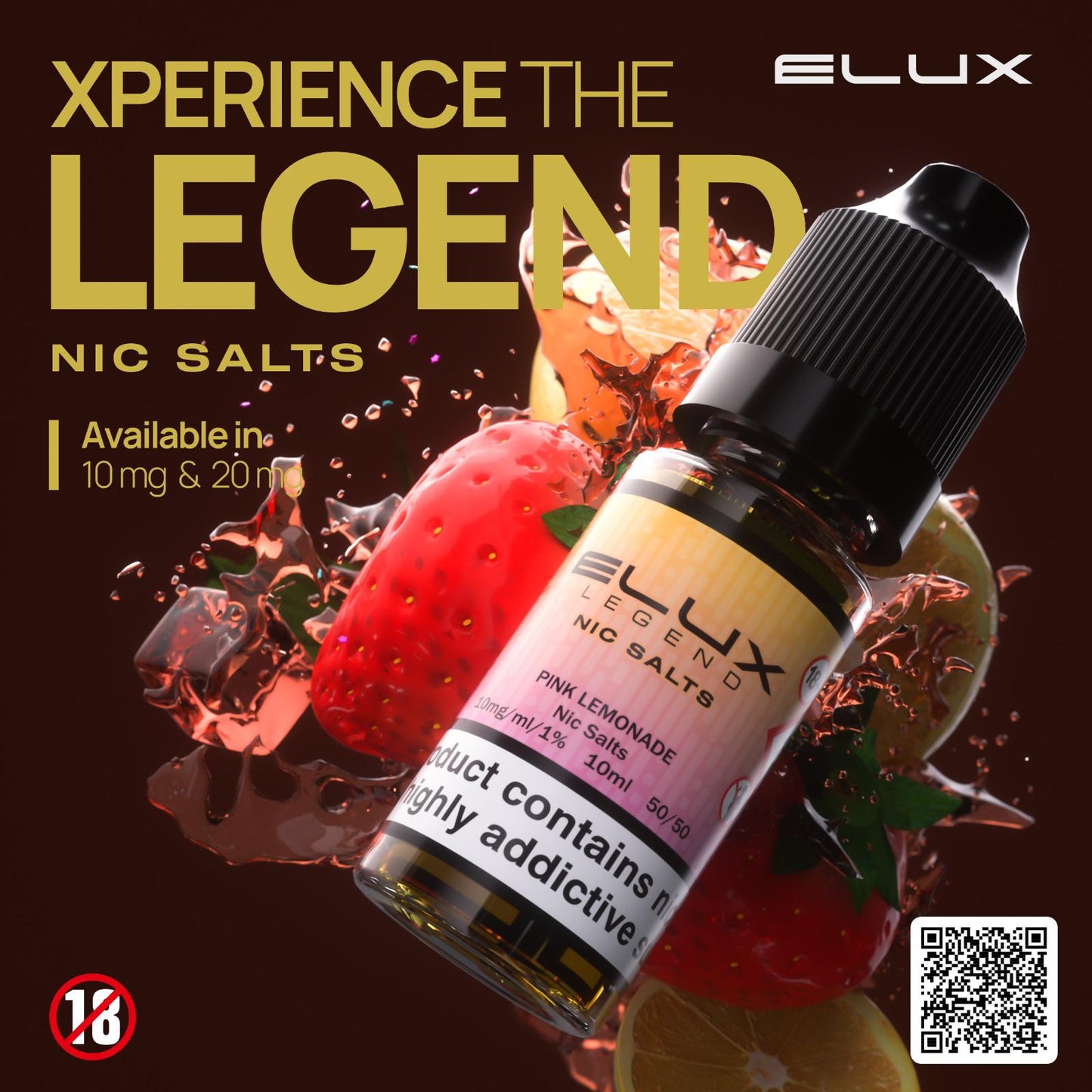 Elux Legend Nic Salt-10ml E-liquids - Box of 10