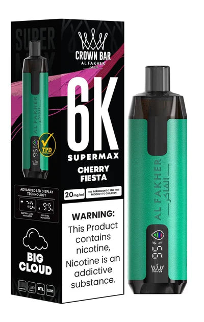 Al Fakher Supermax 6000 Puffs Disposable Vape black currant mint