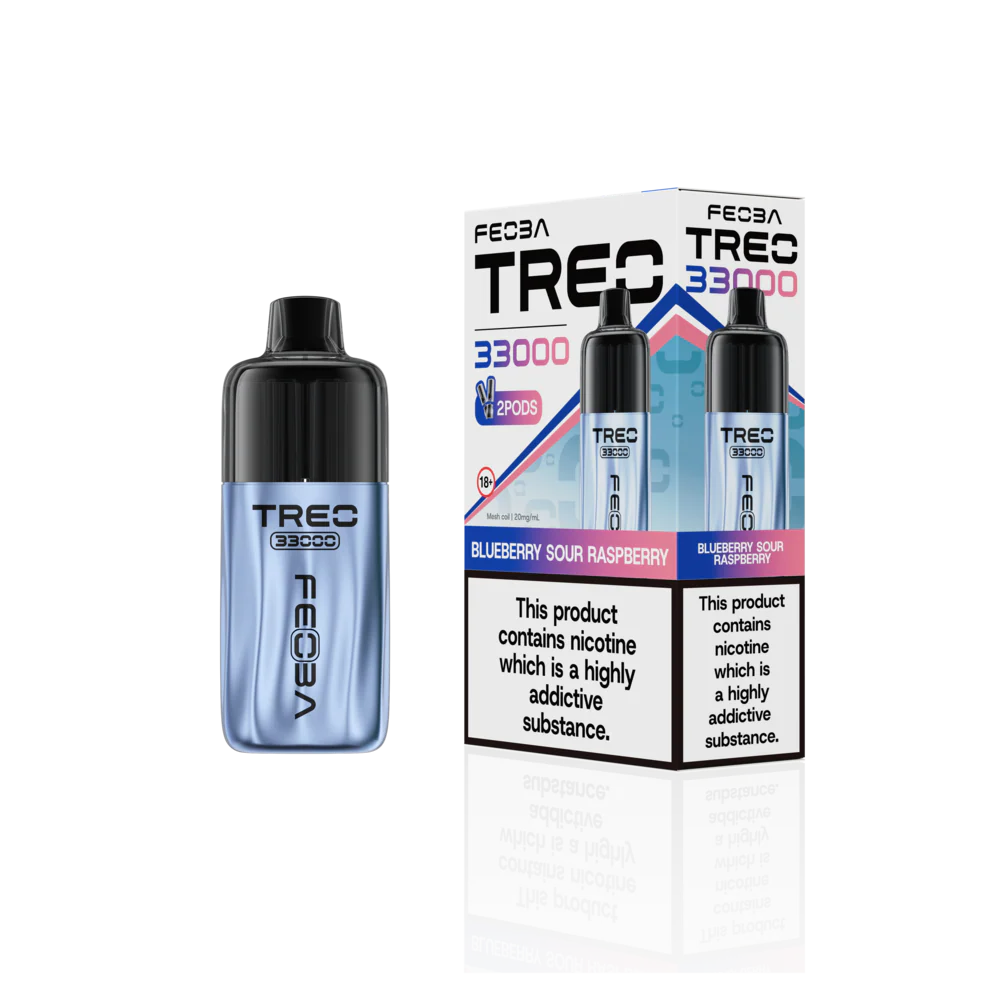 Feoba Trio 33000 Pre-filled Vape Pod Kit- Dual Flavour- 20mg -6 Pack