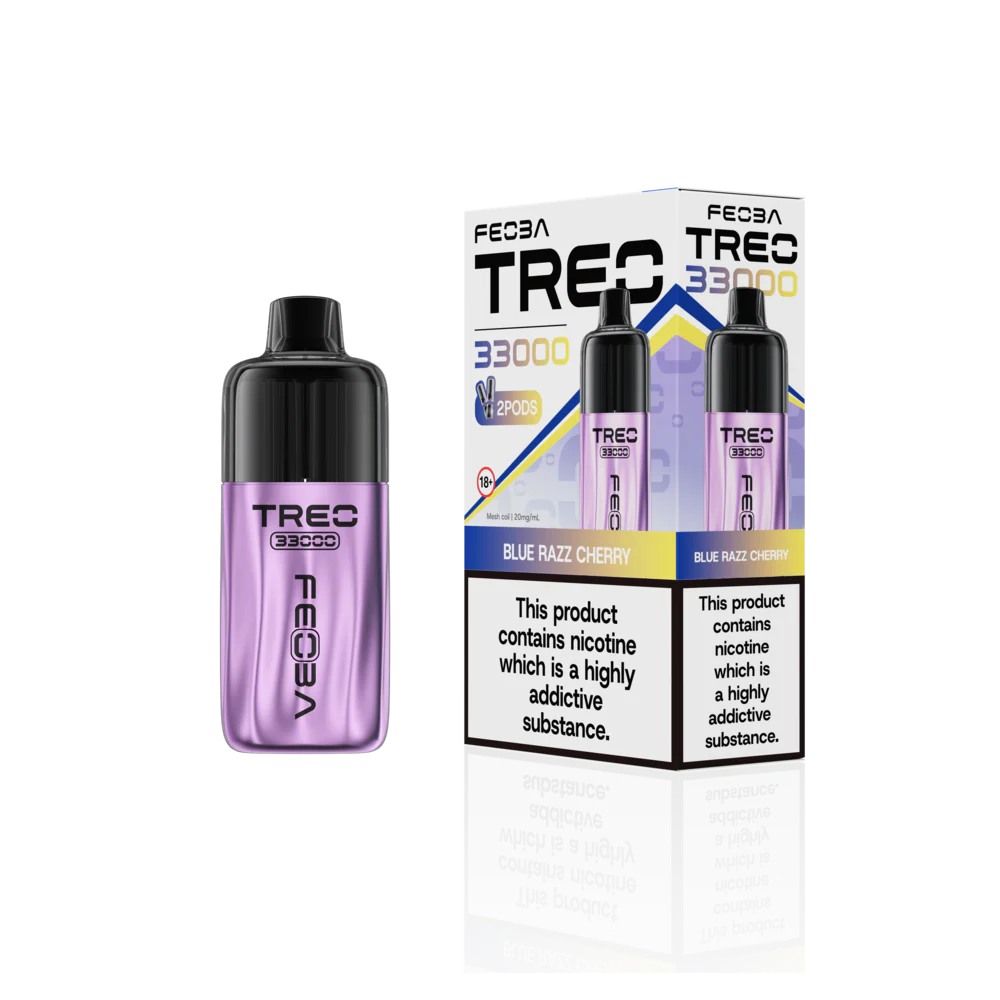 Feoba Trio 33000 Pre-filled Vape Pod Kit- Dual Flavour- 20mg -6 Pack