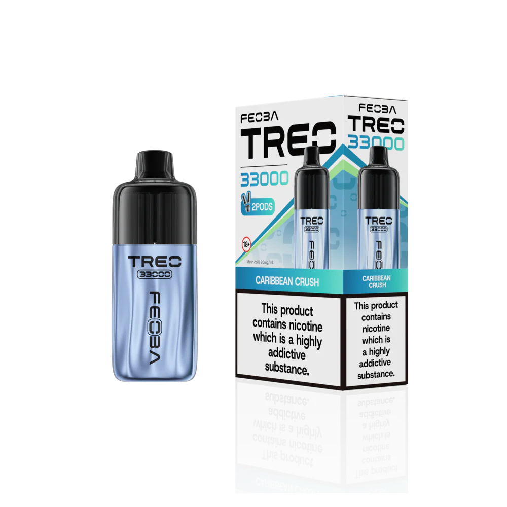 Feoba Trio 33000 Pre-filled Vape Pod Kit- Dual Flavour- 20mg -6 Pack