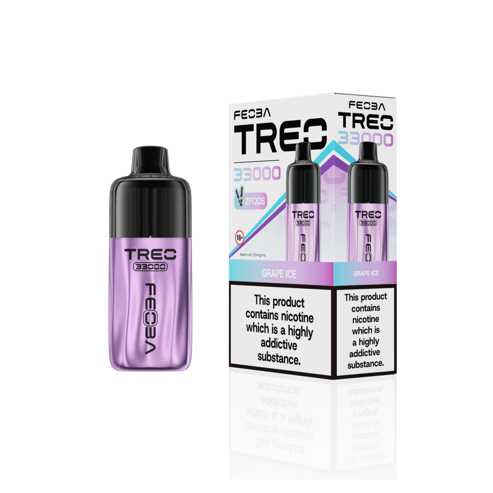 Feoba Trio 33000 Pre-filled Vape Pod Kit- Dual Flavour- 20mg -6 Pack