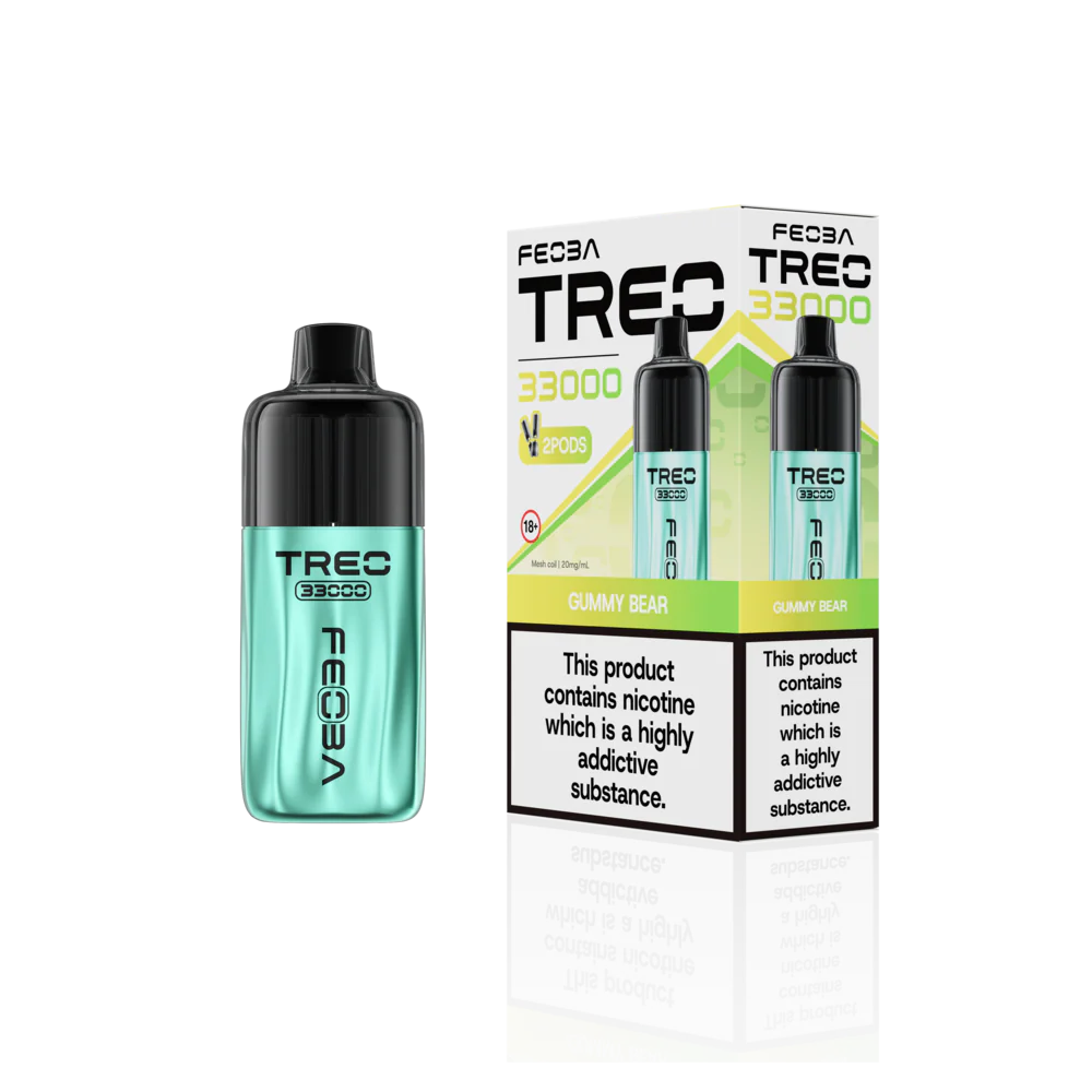 Feoba Trio 33000 Pre-filled Vape Pod Kit- Dual Flavour- 20mg -6 Pack