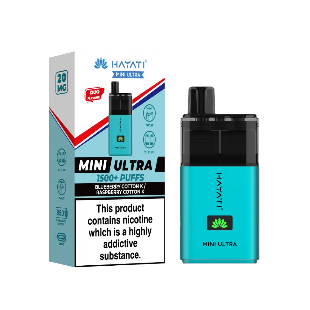 Hayati Mini Ultra 1500 Prefilled Pod Kit | Box of 5