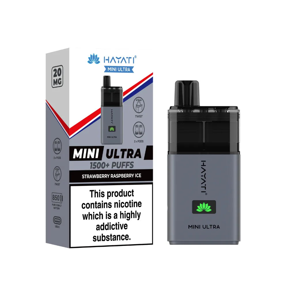 Hayati Mini Ultra 1500 Prefilled Pod Kit | Box of 5