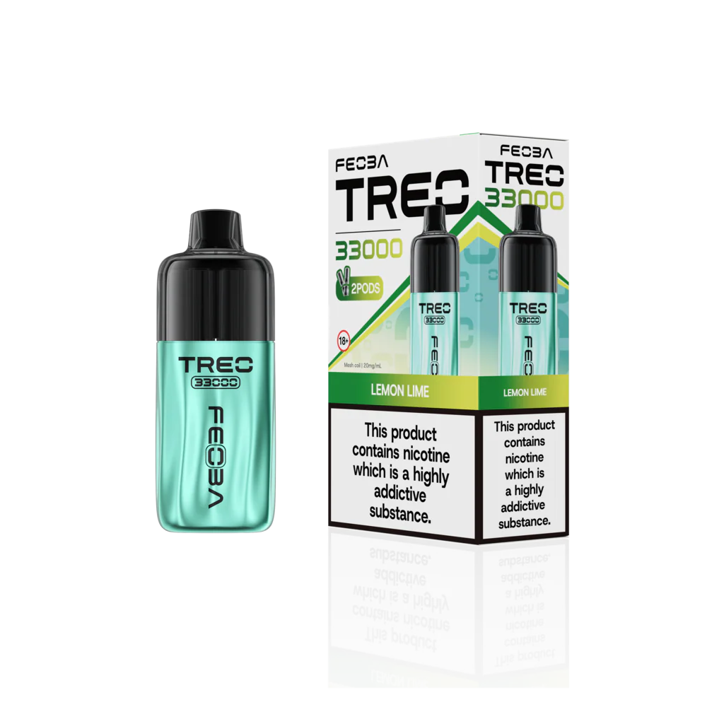 Feoba Trio 33000 Pre-filled Vape Pod Kit- Dual Flavour- 20mg -6 Pack