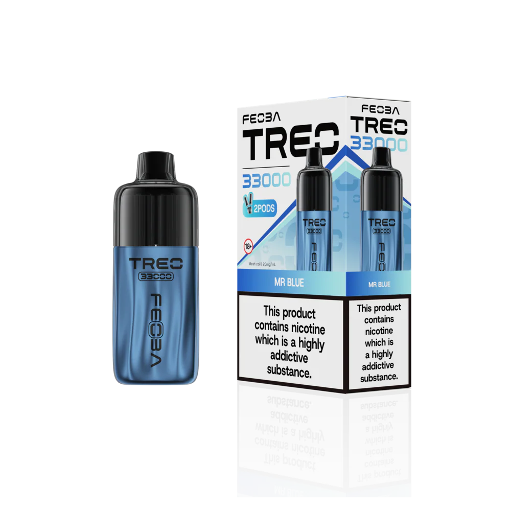Feoba Trio 33000 Pre-filled Vape Pod Kit- Dual Flavour- 20mg -6 Pack