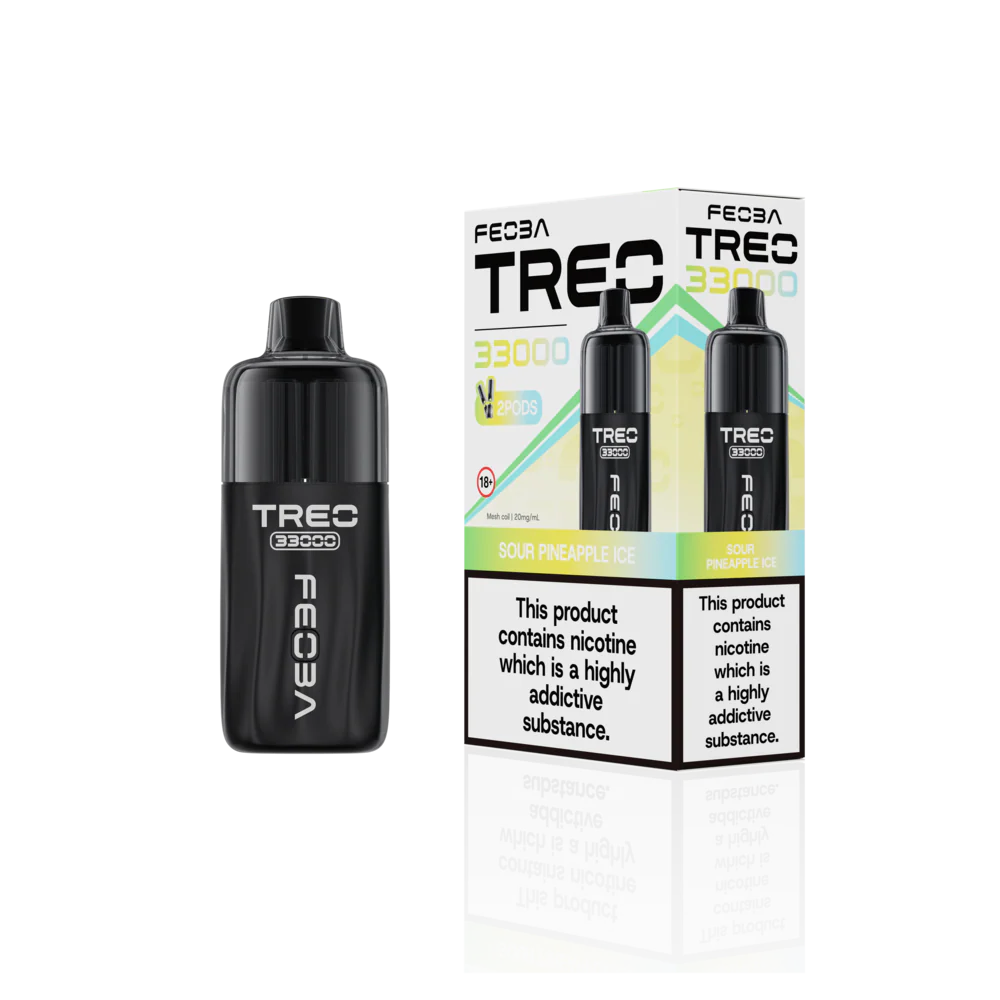 Feoba Trio 33000 Pre-filled Vape Pod Kit- Dual Flavour- 20mg -6 Pack