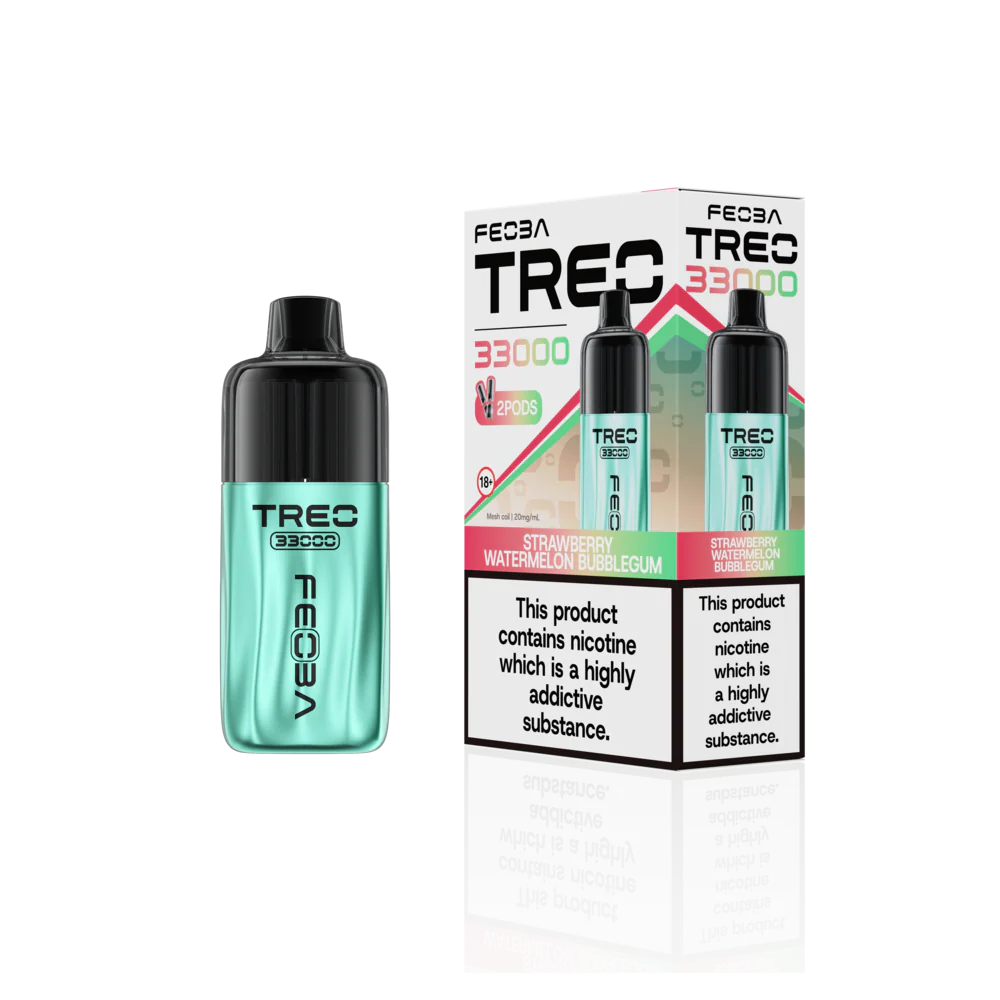 Feoba Trio 33000 Pre-filled Vape Pod Kit- Dual Flavour- 20mg -6 Pack