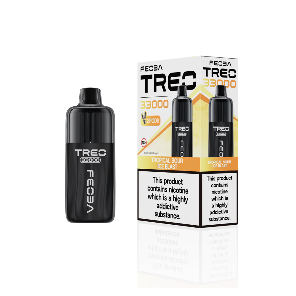 Feoba Trio 33000 Pre-filled Vape Pod Kit- Dual Flavour- 20mg -6 Pack