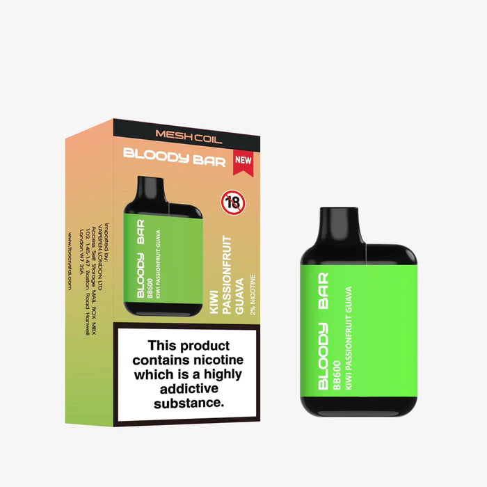 Bloody Bar BB600 Prefilled Pod Vape Box of 10