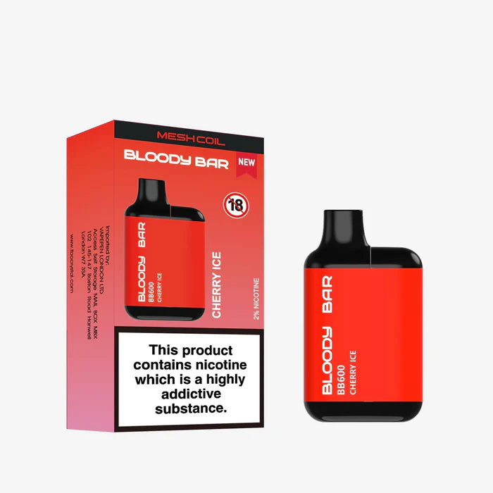 Bloody Bar BB600 Prefilled Pod Vape Box of 10