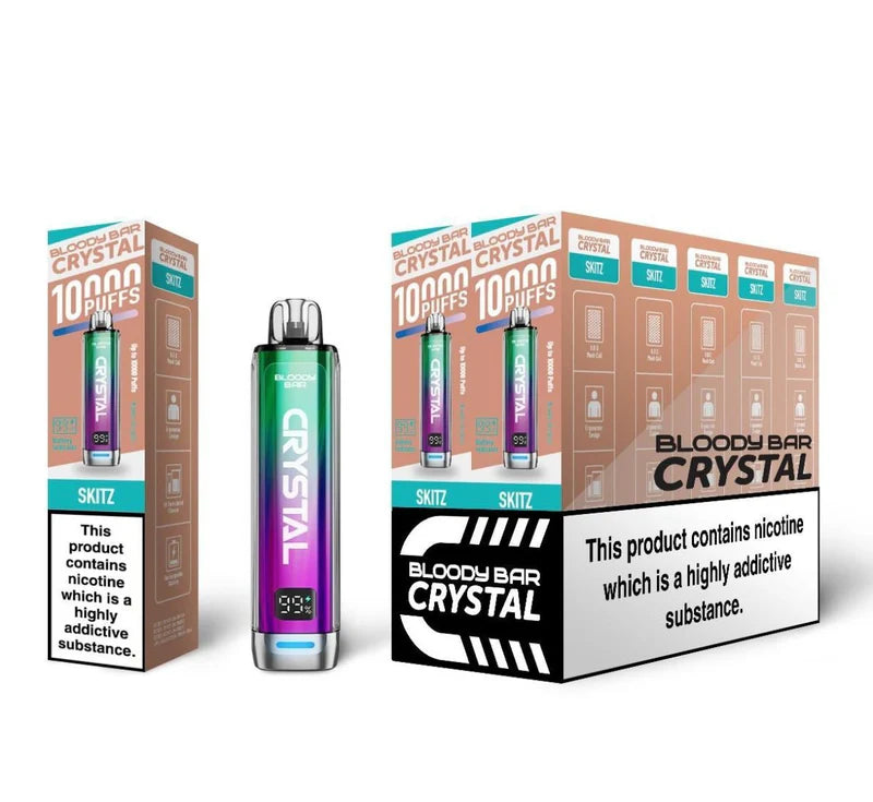 Bloody Bar Crystal 10k Prefilled Vape Kit Pack of 10