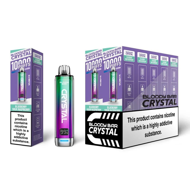 Bloody Bar Crystal 10k Prefilled Vape Kit Pack of 10