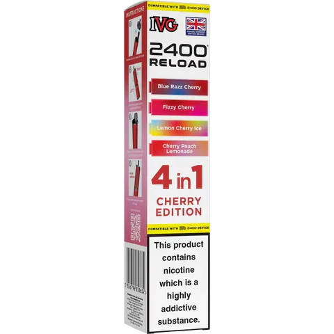 IVG 2400 Reload 4-in-1 Multi Flavour Prefilled Vape Pods (Pack of 5)