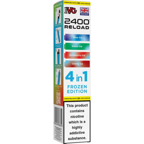 IVG 2400 Reload 4-in-1 Multi Flavour Prefilled Vape Pods (Pack of 5)