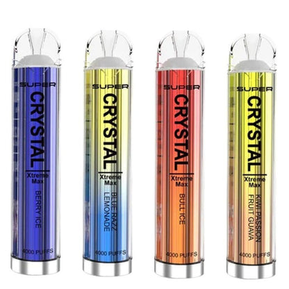 Super Crystal Xtreme Max 4000 Disposable Vape Pod Box of 10 Dexter Vape Super Crystal Xtreme Max 4000 Disposable Vape Pod Box of 10 Dexter Vape