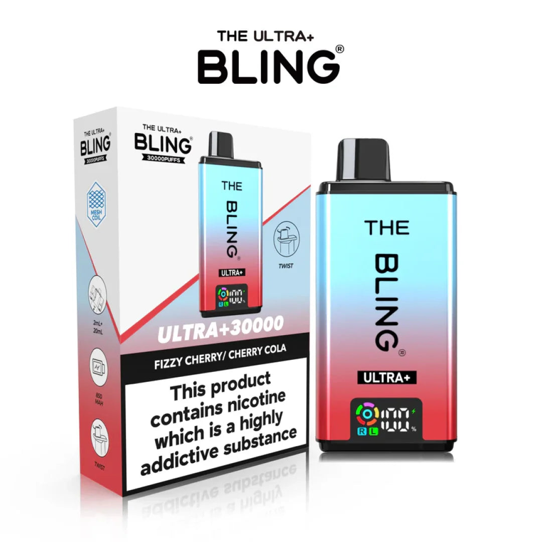 The Bling Ultra Plus 30000+ Puffs Prefilled Pod Kit (Pack of 3)